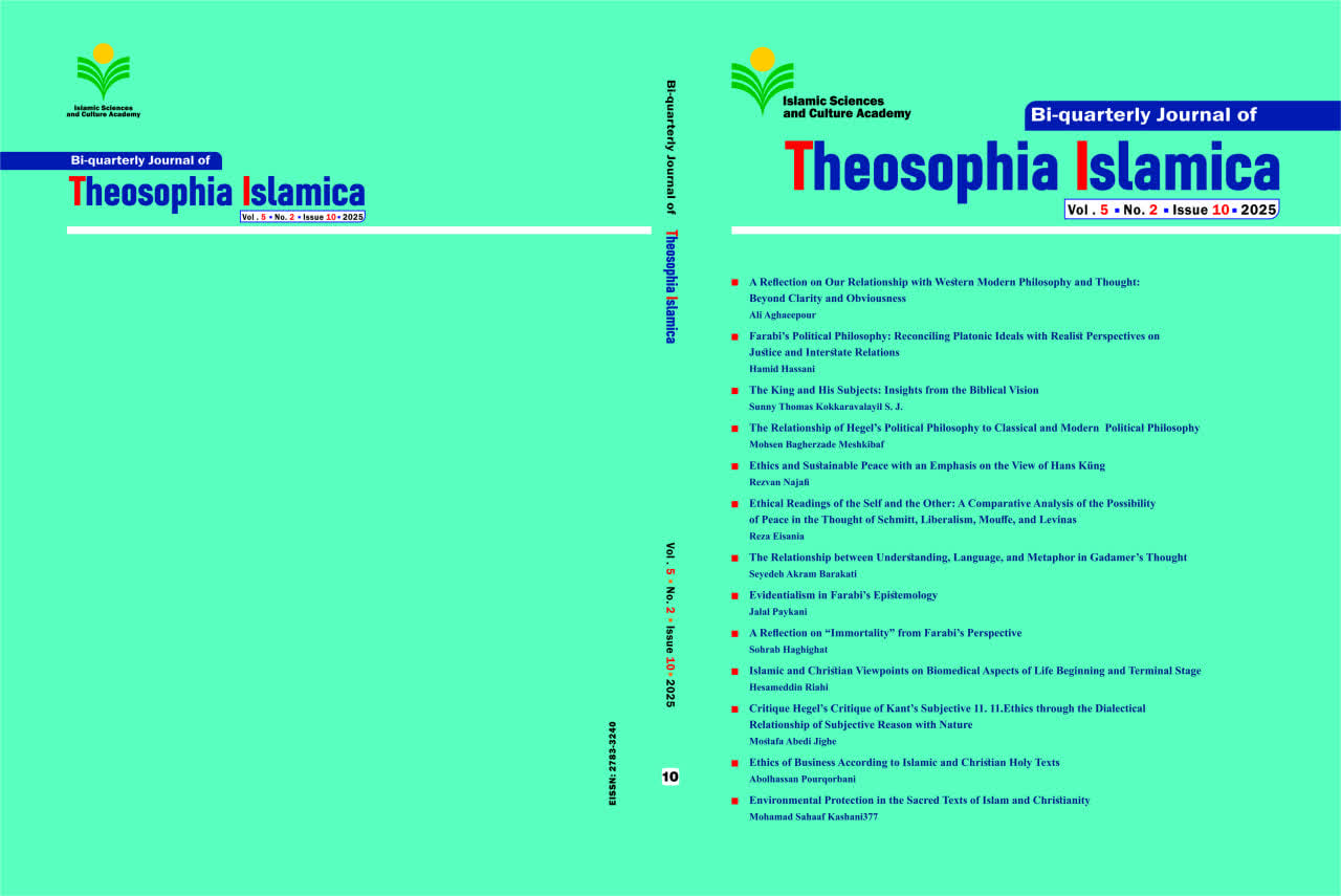 دهمین شماره دوفصلنامه علمی ـ تخصصی “Theosophia Islamica” منتشر شد